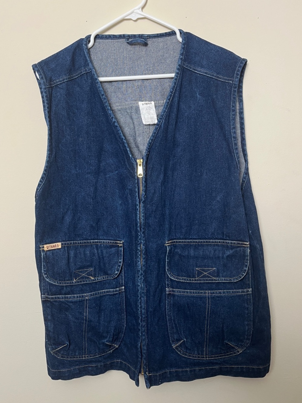 Gitano Dark Blue Denim Vest-Style Shorts Cover